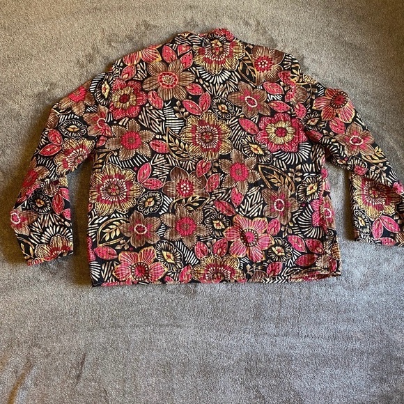 Alfred Dunner Floral Quilted Jacket - Picture 3 of 6